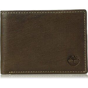 Timberland Men's Leather RFID Blocking Passcase Security Wallet